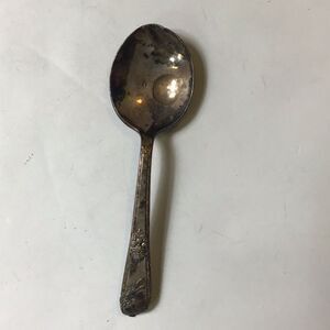 Antique Collectable 1847 Rogers 8RO6A I S SILVER PLATE MINI SPOON